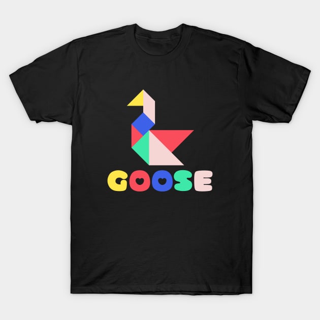 Origami Goose T-Shirt by OnlyGeeses